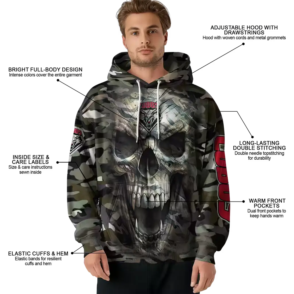 personalized new mexico lobos camo skull hoodie latest model personalized new mexico lobos camo skull hoodie latest model