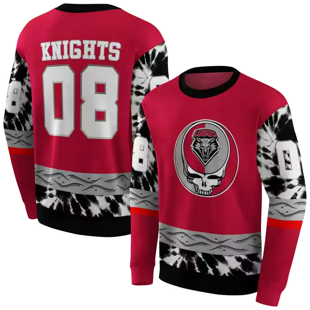 personalized new mexico lobos grateful vibes red hoodie premium grade personalized new mexico lobos grateful vibes red hoodie premium grade