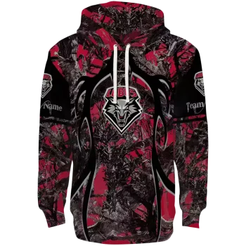 personalized new mexico lobos hunting theme red black hoodie best selling