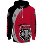 personalized new mexico lobos minimalist design red black hoodie best selling