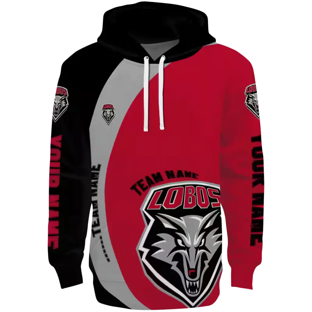 personalized new mexico lobos minimalist design red black hoodie best selling personalized new mexico lobos minimalist design red black hoodie best selling