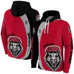personalized new mexico lobos minimalist design red black hoodie best selling