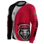 personalized new mexico lobos minimalist design red black hoodie best selling