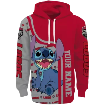 personalized new mexico lobos stitch red hoodie best selling