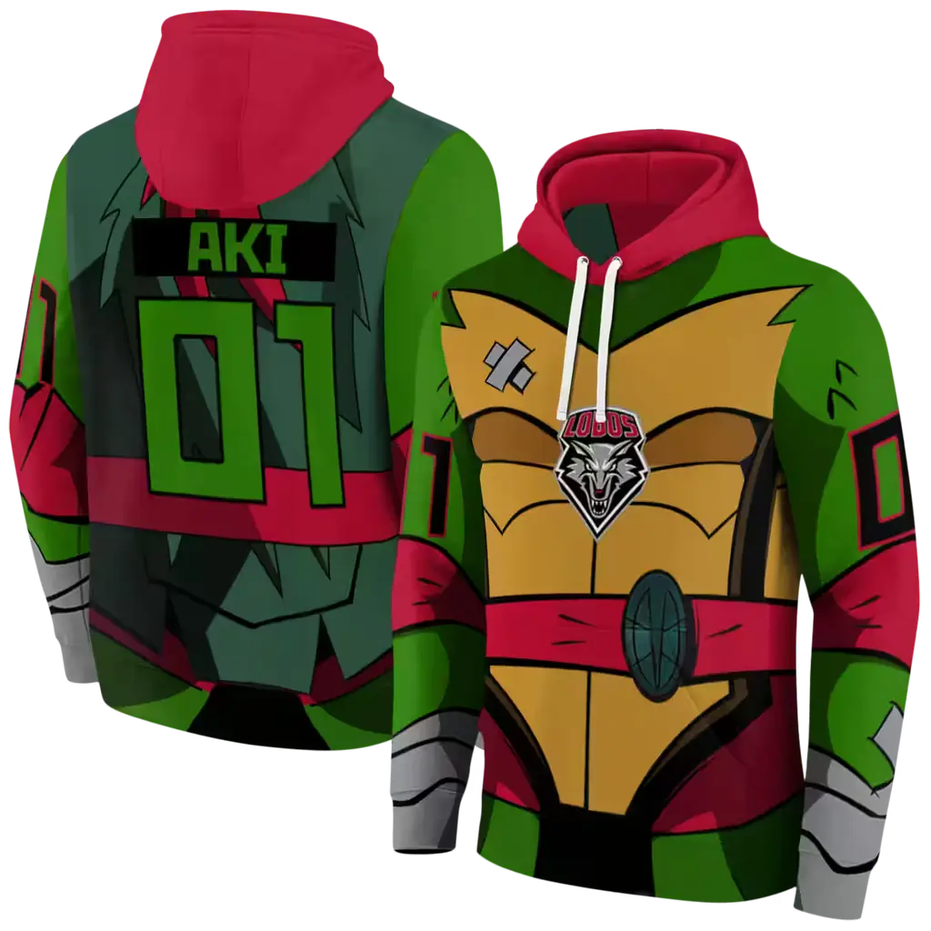 personalized new mexico lobos superhero armor red green hoodie fashion forward personalized new mexico lobos superhero armor red green hoodie fashion forward
