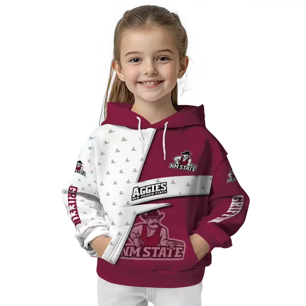 personalized new mexico state aggies abstract shape crimson hoodie top rated personalized new mexico state aggies abstract shape crimson hoodie top rated