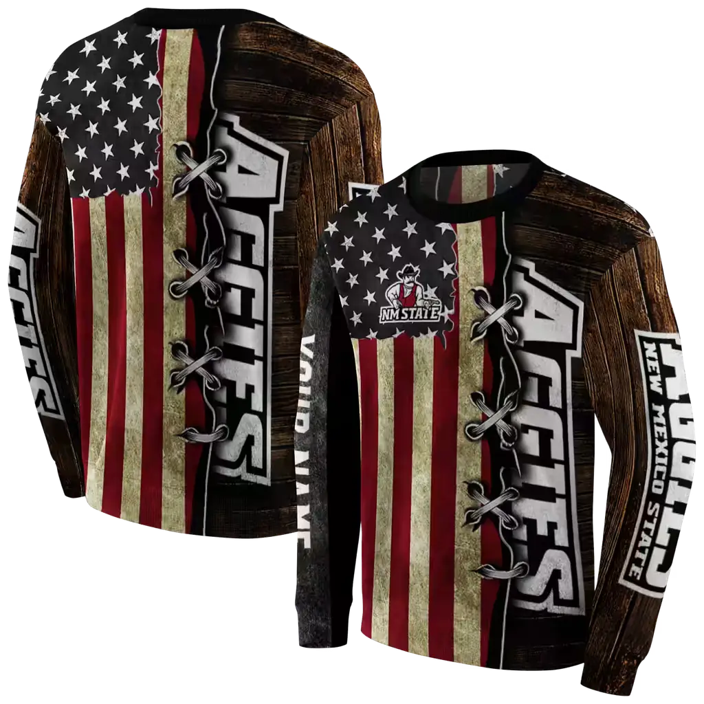 personalized new mexico state aggies american pride hoodie premium grade personalized new mexico state aggies american pride hoodie premium grade