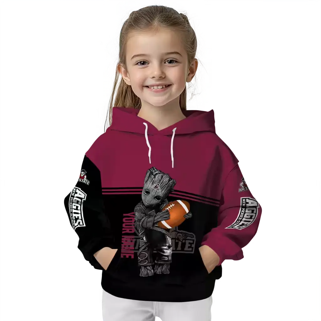 personalized new mexico state aggies baby groot crimson black hoodie top rated personalized new mexico state aggies baby groot crimson black hoodie top rated