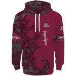 personalized new mexico state aggies deer silhouette crimson hoodie best selling