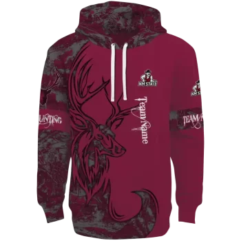 personalized new mexico state aggies deer silhouette crimson hoodie best selling