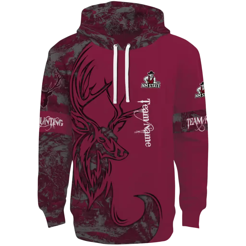 personalized new mexico state aggies deer silhouette crimson hoodie best selling personalized new mexico state aggies deer silhouette crimson hoodie best selling