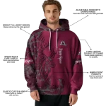 personalized new mexico state aggies deer silhouette crimson hoodie best selling