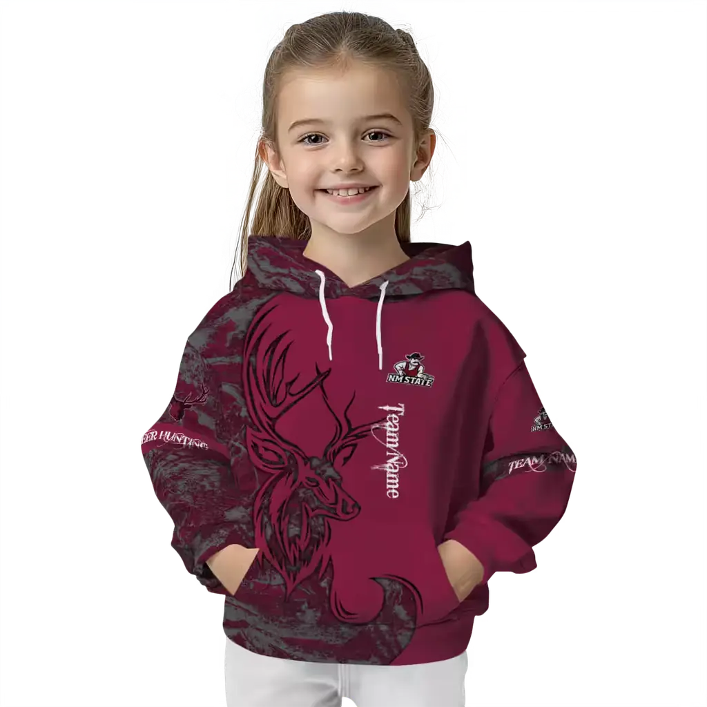 personalized new mexico state aggies deer silhouette crimson hoodie top rated personalized new mexico state aggies deer silhouette crimson hoodie top rated