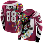 personalized new mexico state aggies puzzle pieces crimson hoodie best selling