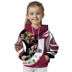 personalized new mexico state aggies puzzle pieces crimson hoodie best selling