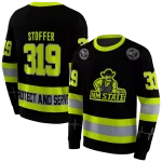 personalized new mexico state aggies safety motif black neon green hoodie best selling