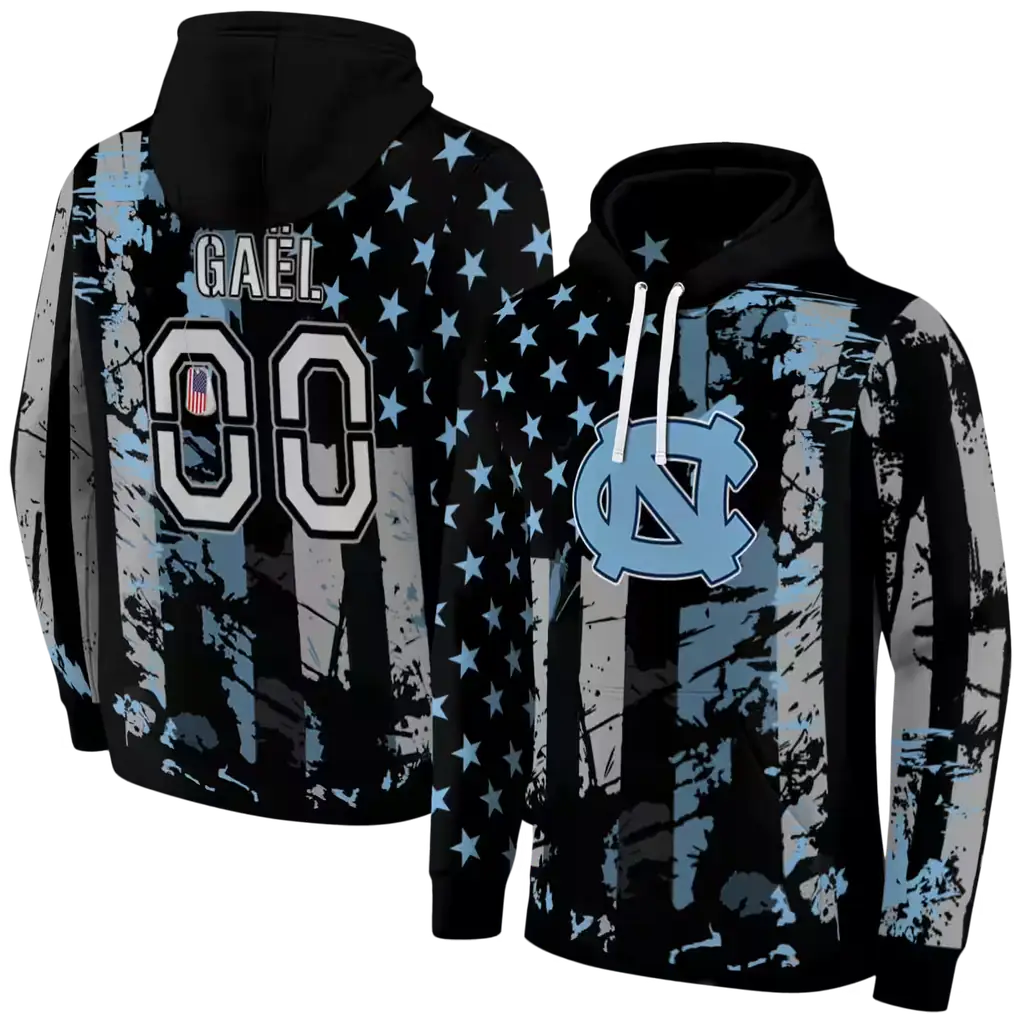 personalized north carolina tar heels distressed flag light blue black hoodie fashion forward personalized north carolina tar heels distressed flag light blue black hoodie fashion forward