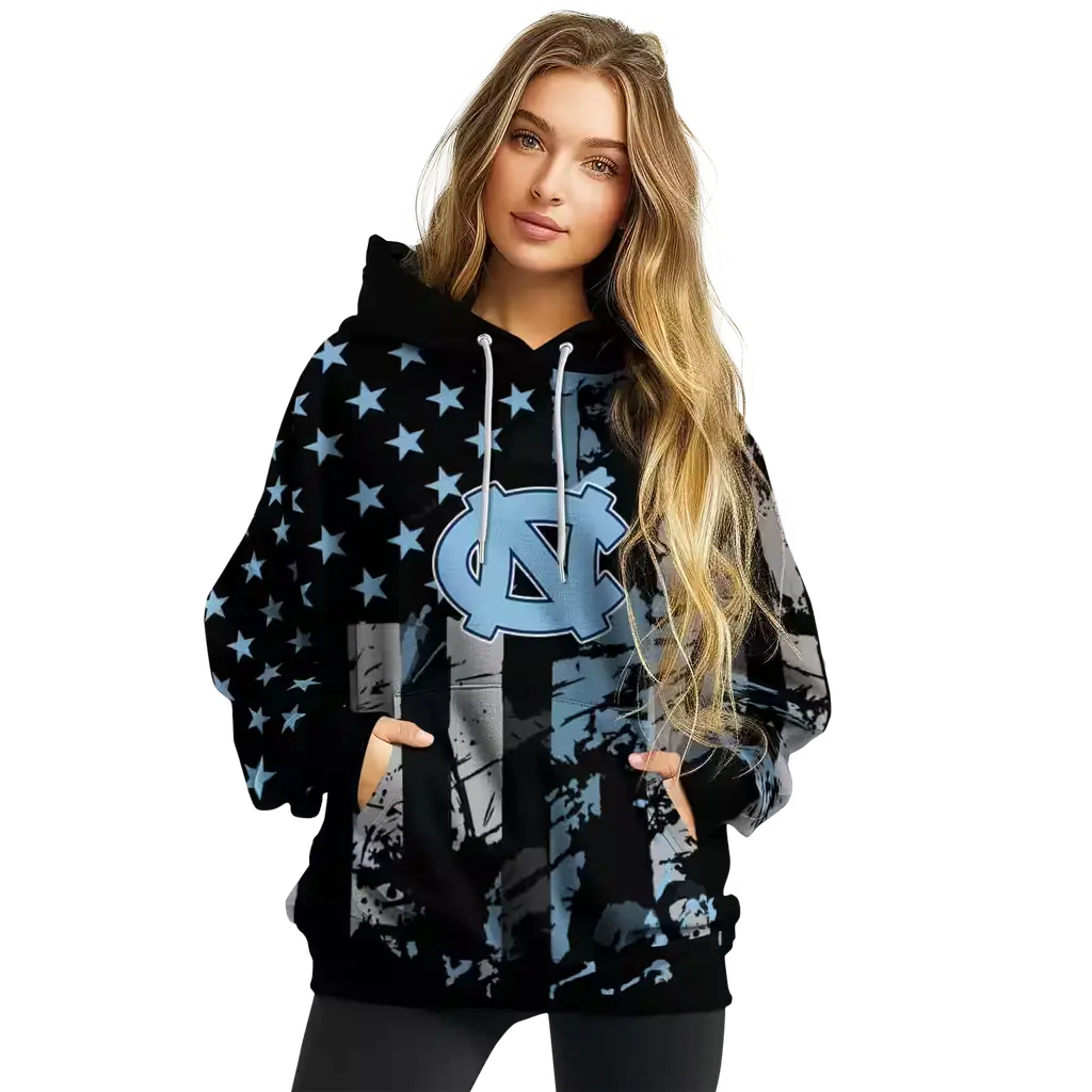 personalized north carolina tar heels distressed flag light blue black hoodie high quality personalized north carolina tar heels distressed flag light blue black hoodie high quality