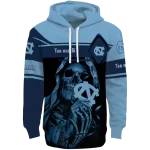 personalized north carolina tar heels grim reaper light blue black hoodie best selling