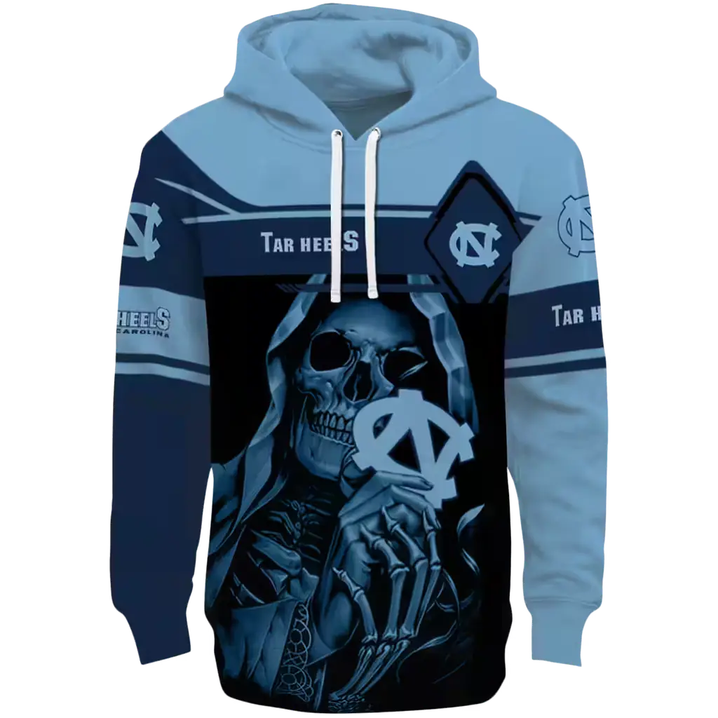 personalized north carolina tar heels grim reaper light blue black hoodie best selling personalized north carolina tar heels grim reaper light blue black hoodie best selling