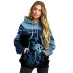 personalized north carolina tar heels grim reaper light blue black hoodie best selling