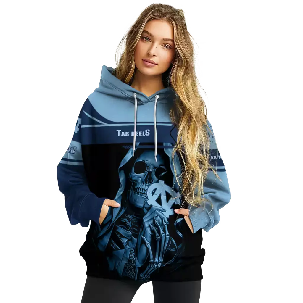 personalized north carolina tar heels grim reaper light blue black hoodie high quality personalized north carolina tar heels grim reaper light blue black hoodie high quality