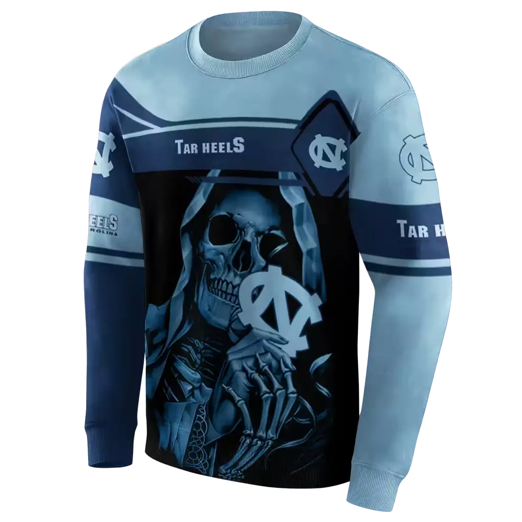 personalized north carolina tar heels grim reaper light blue black hoodie new arrival personalized north carolina tar heels grim reaper light blue black hoodie new arrival