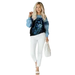 personalized north carolina tar heels grim reaper light blue black hoodie best selling