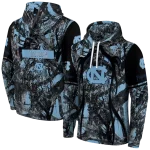 personalized north carolina tar heels hunting theme light blue black hoodie best selling