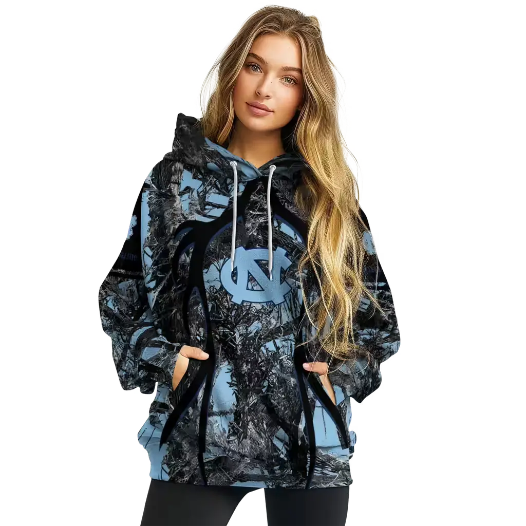 personalized north carolina tar heels hunting theme light blue black hoodie high quality personalized north carolina tar heels hunting theme light blue black hoodie high quality