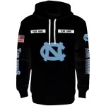 personalized north carolina tar heels punisher skull black hoodie best selling