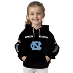 personalized north carolina tar heels punisher skull black hoodie best selling