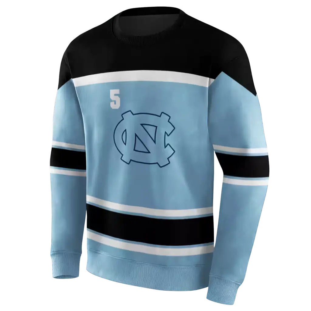personalized north carolina tar heels striped pattern light blue hoodie new arrival personalized north carolina tar heels striped pattern light blue hoodie new arrival