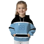 personalized north carolina tar heels striped pattern light blue hoodie best selling