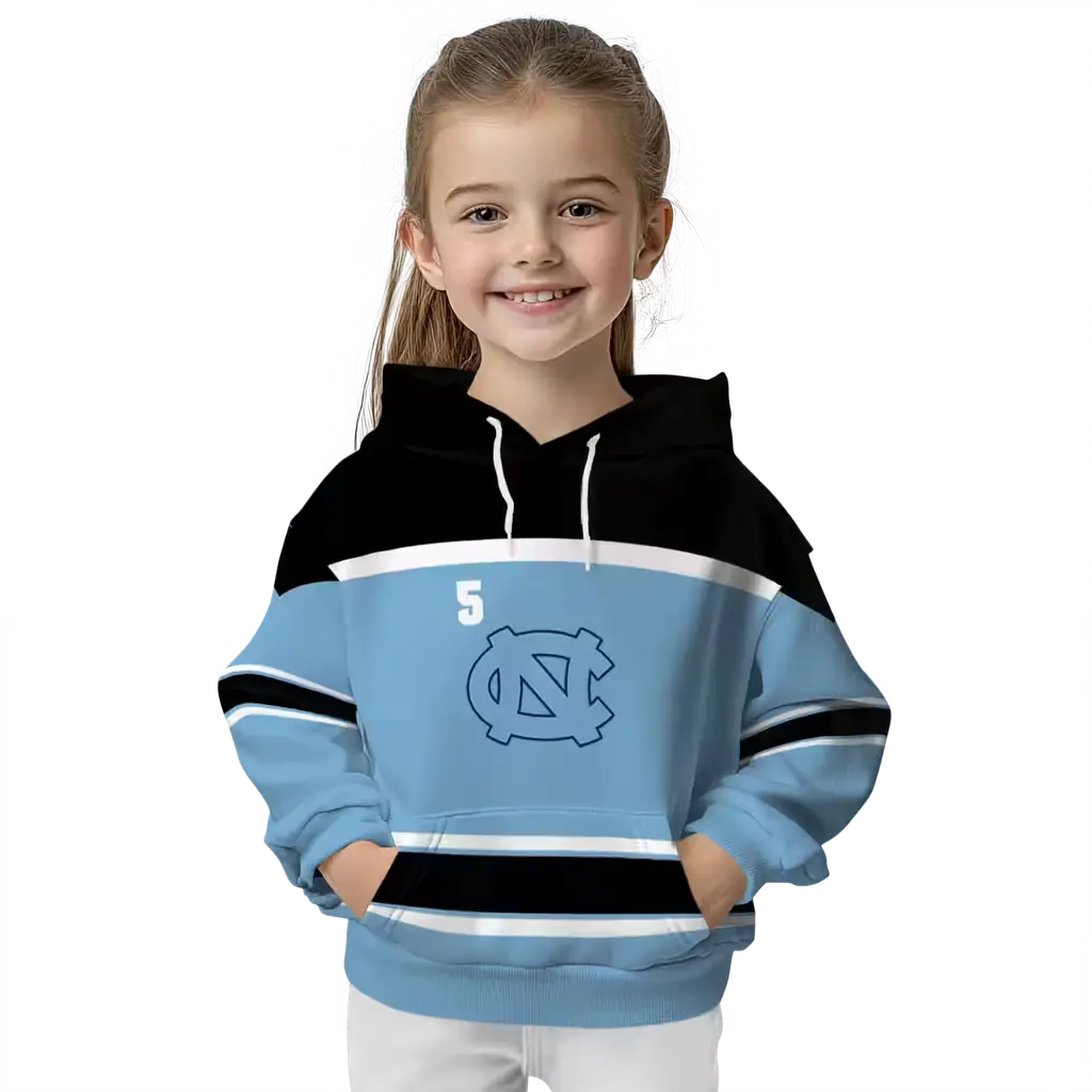 personalized north carolina tar heels striped pattern light blue hoodie top rated personalized north carolina tar heels striped pattern light blue hoodie top rated