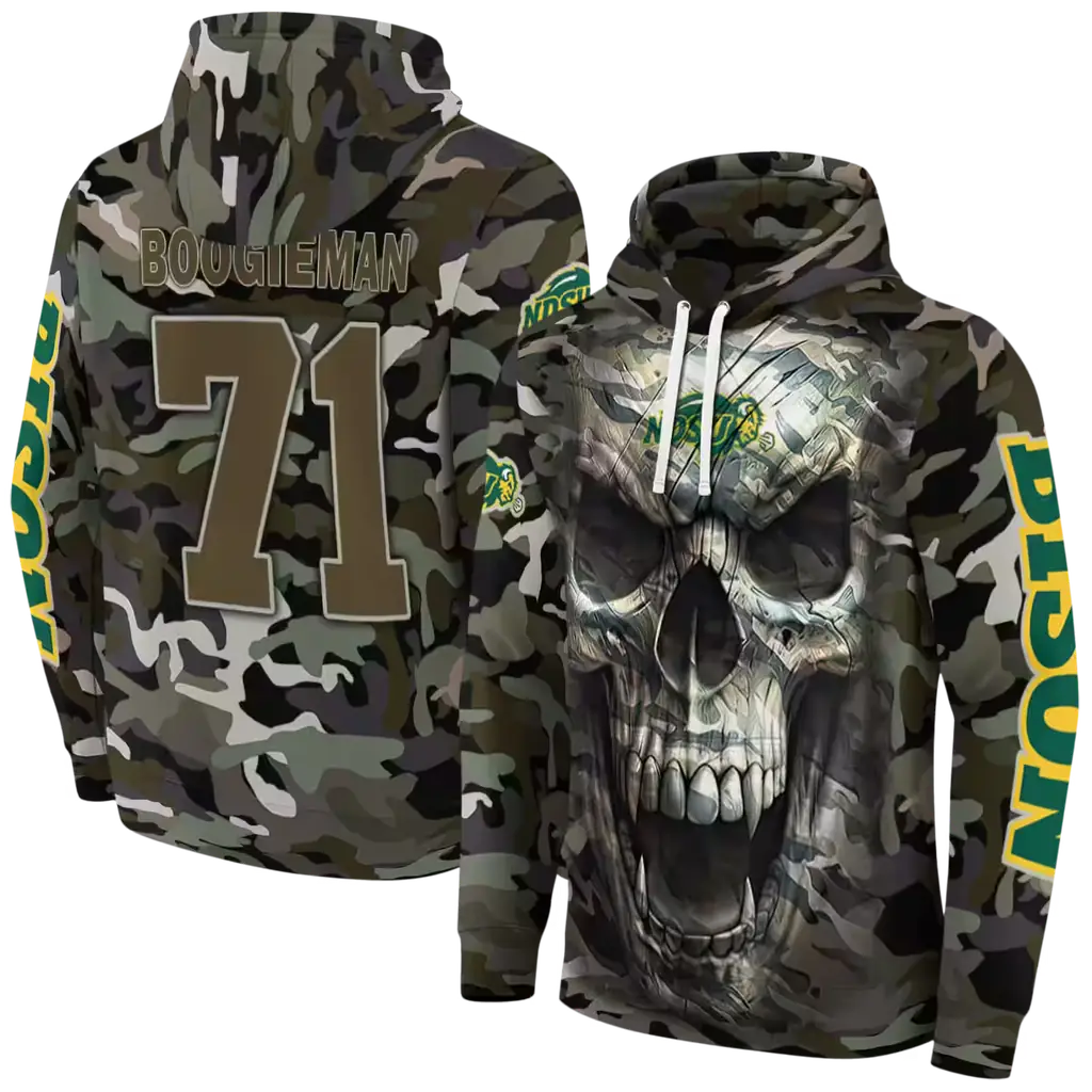 personalized north dakota state bison camo skull hoodie fashion forward personalized north dakota state bison camo skull hoodie fashion forward