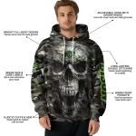 personalized north dakota state bison camo skull hoodie best selling