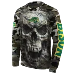 personalized north dakota state bison camo skull hoodie best selling