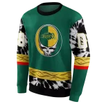 personalized north dakota state bison grateful vibes green hoodie best selling