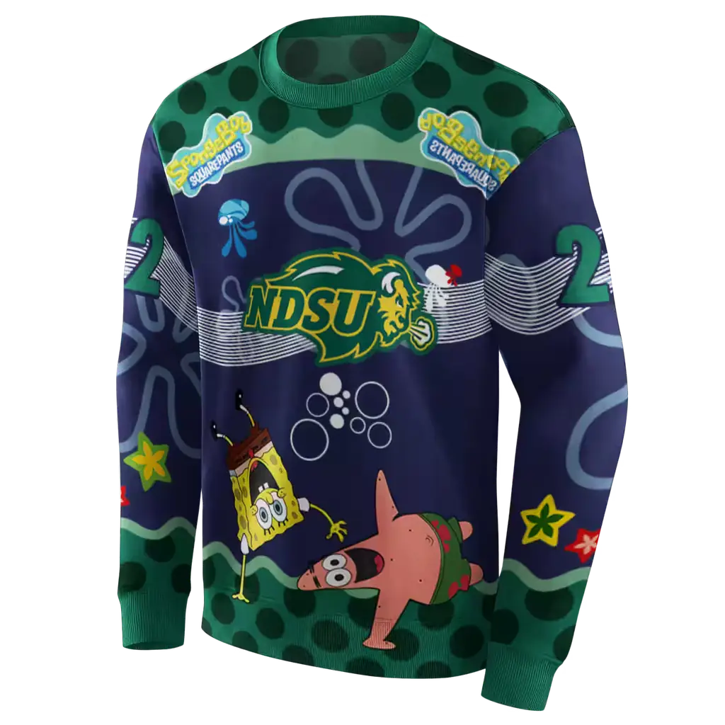 personalized north dakota state bison spongebob patrick star green navy hoodie new arrival personalized north dakota state bison spongebob patrick star green navy hoodie new arrival