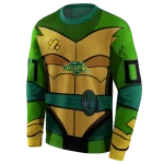 personalized north dakota state bison superhero armor green hoodie best selling