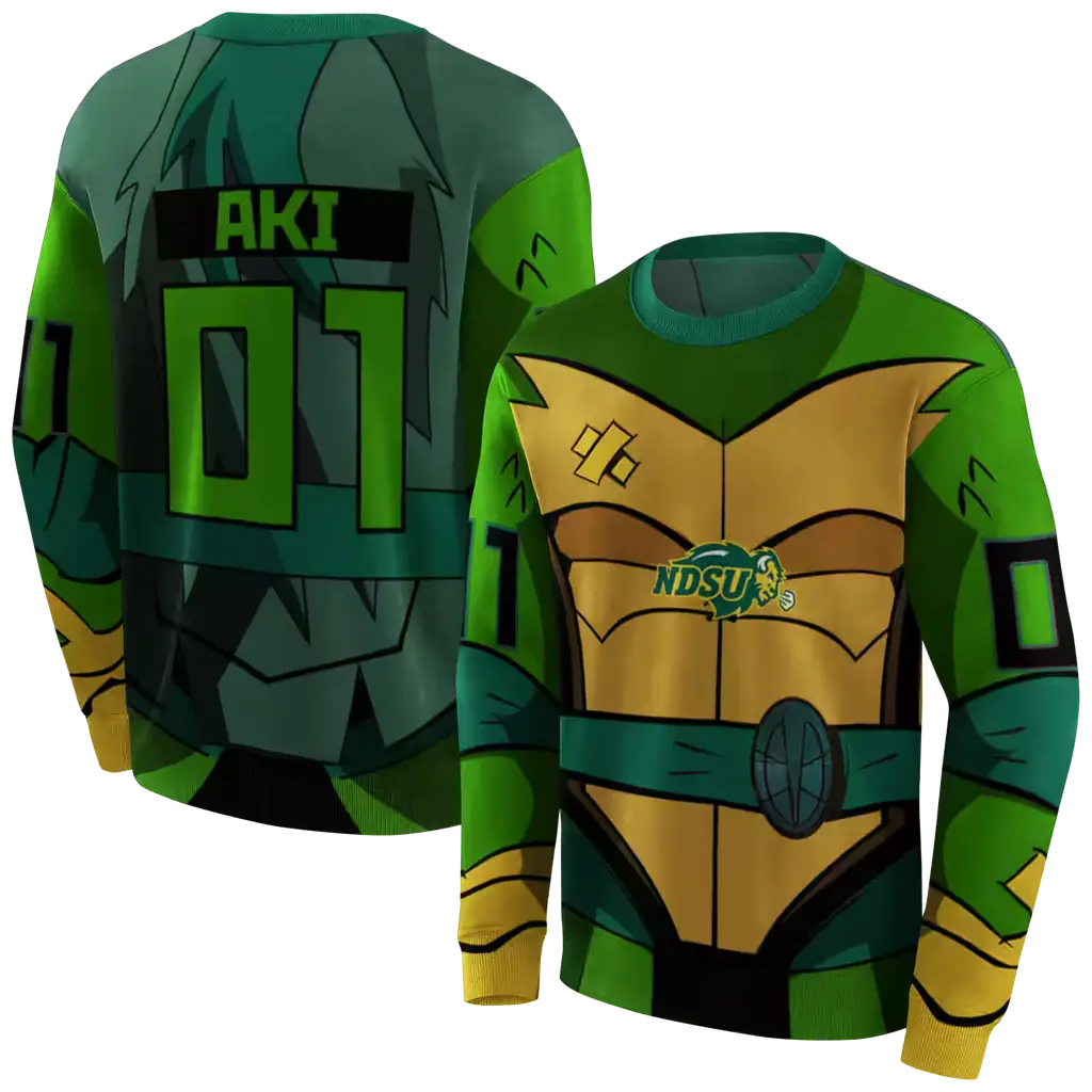 personalized north dakota state bison superhero armor green hoodie premium grade personalized north dakota state bison superhero armor green hoodie premium grade