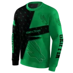 personalized north texas mean green abstract shape green hoodie best selling