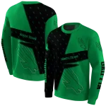 personalized north texas mean green abstract shape green hoodie best selling