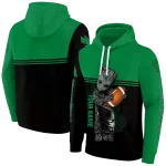 personalized north texas mean green baby groot green black hoodie best selling