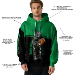 personalized north texas mean green baby groot green black hoodie best selling