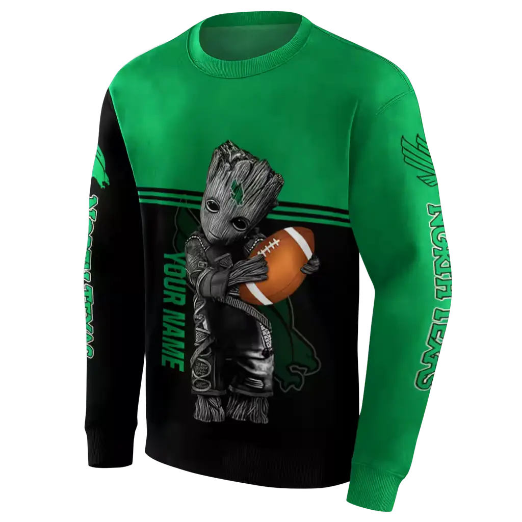 personalized north texas mean green baby groot green black hoodie new arrival personalized north texas mean green baby groot green black hoodie new arrival