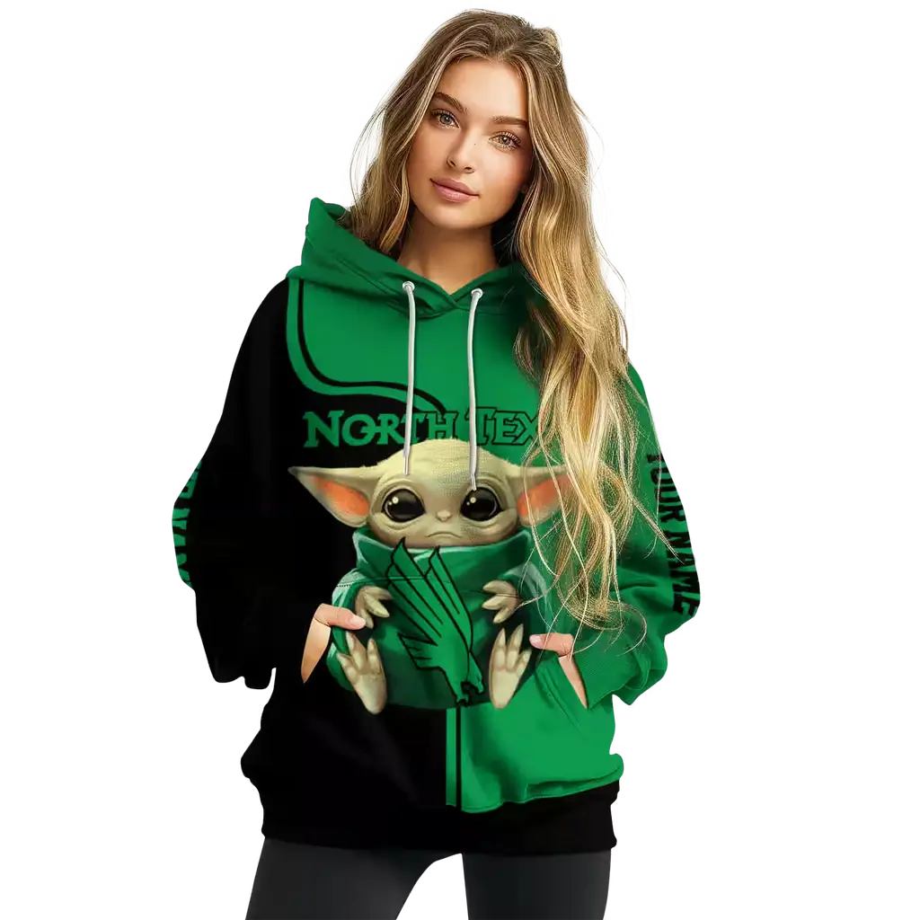 personalized north texas mean green baby yoda green black hoodie high quality personalized north texas mean green baby yoda green black hoodie high quality