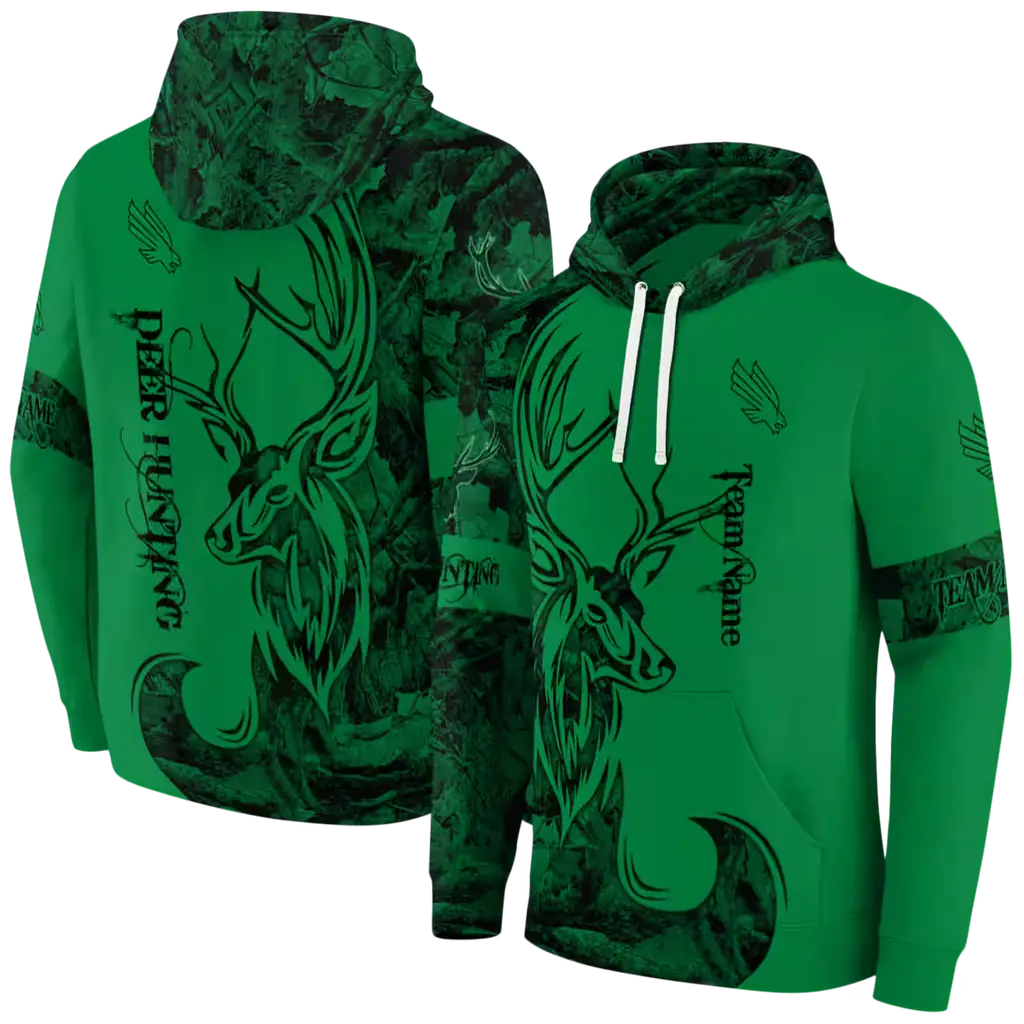 personalized north texas mean green deer silhouette green hoodie fashion forward personalized north texas mean green deer silhouette green hoodie fashion forward