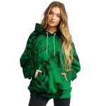 personalized north texas mean green deer silhouette green hoodie best selling